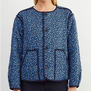 Apiece Apart Elodie Quilted Jacket - S / Navy